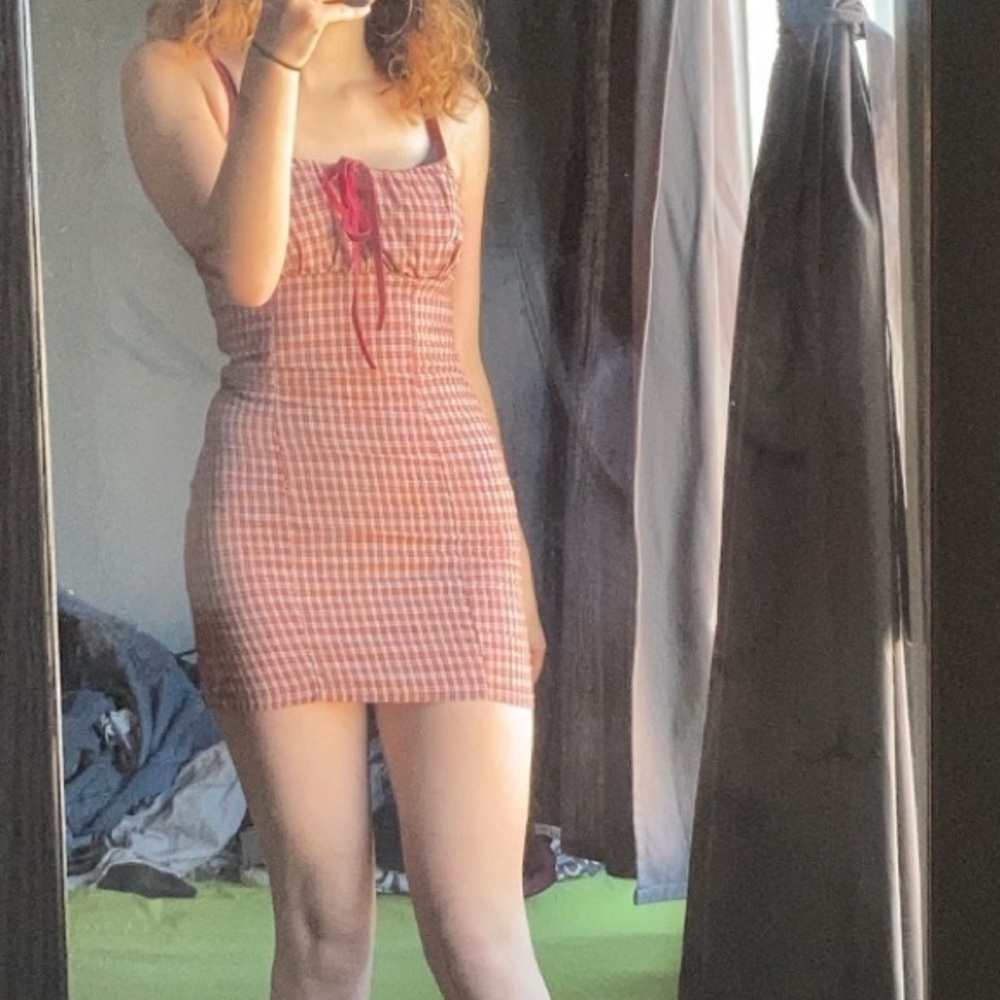 Unif Plaid Dress body con